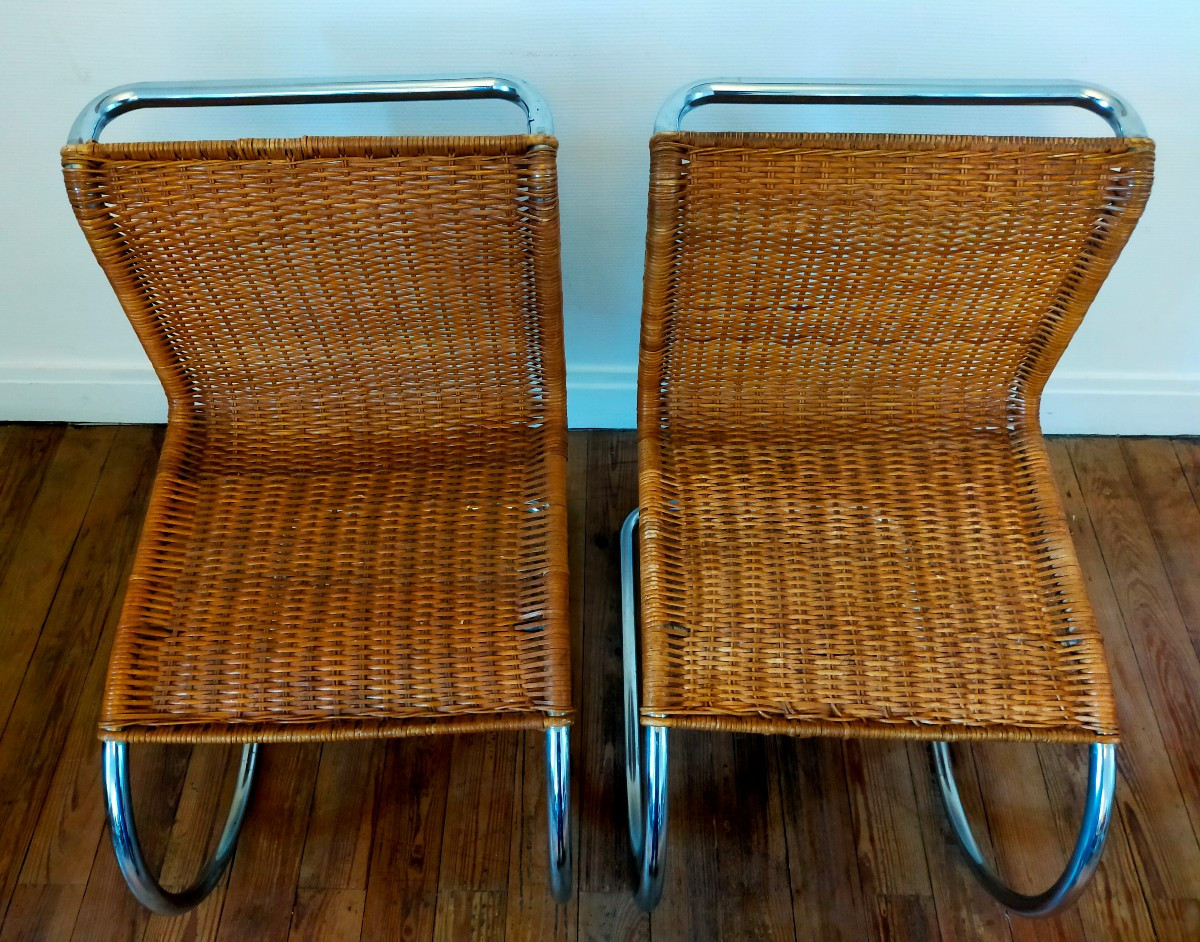 4 chaises MR10 de Mies van der Rohe-photo-2