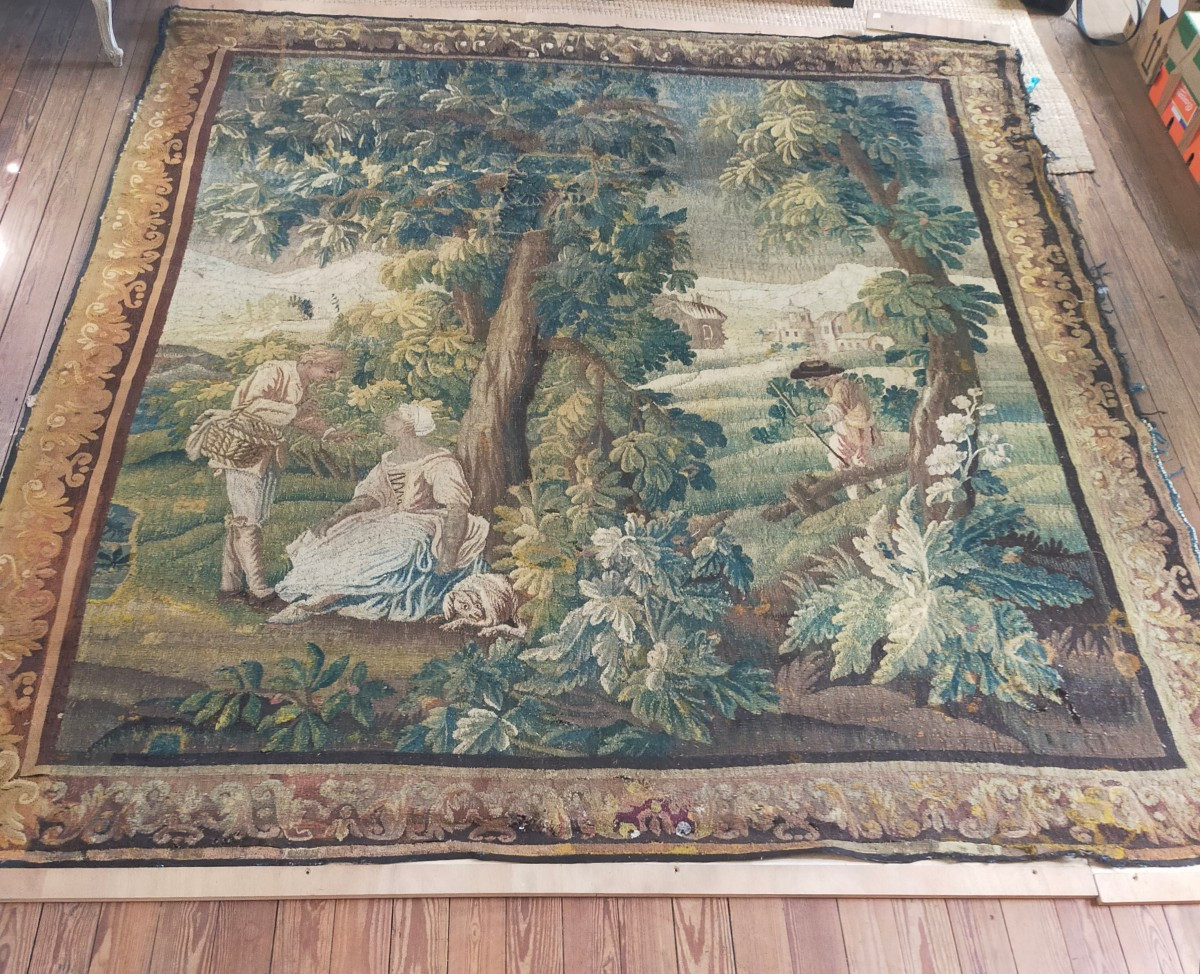 Aubusson Tapestry Early 18th Century-photo-4