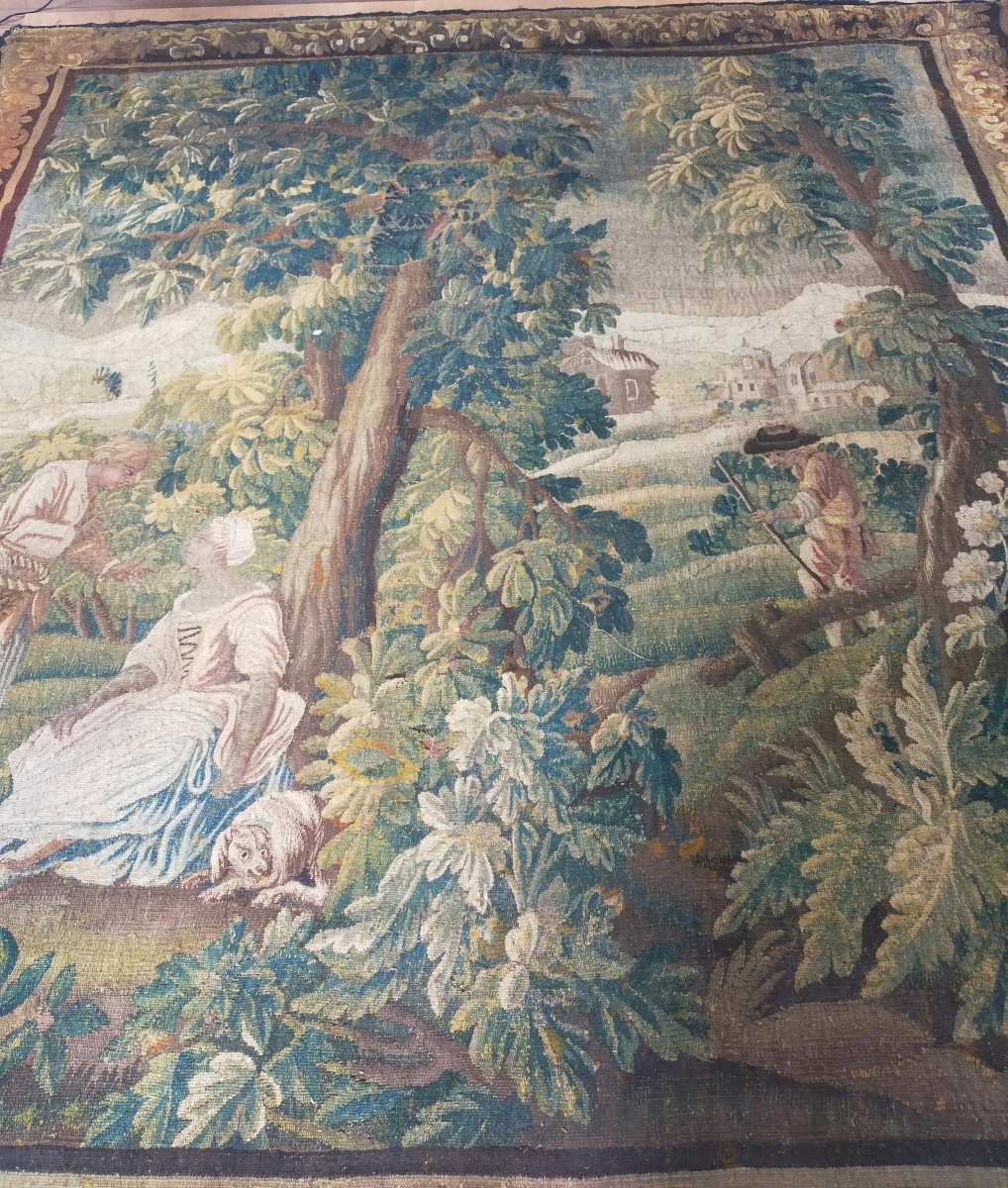 Aubusson Tapestry Early 18th Century-photo-7