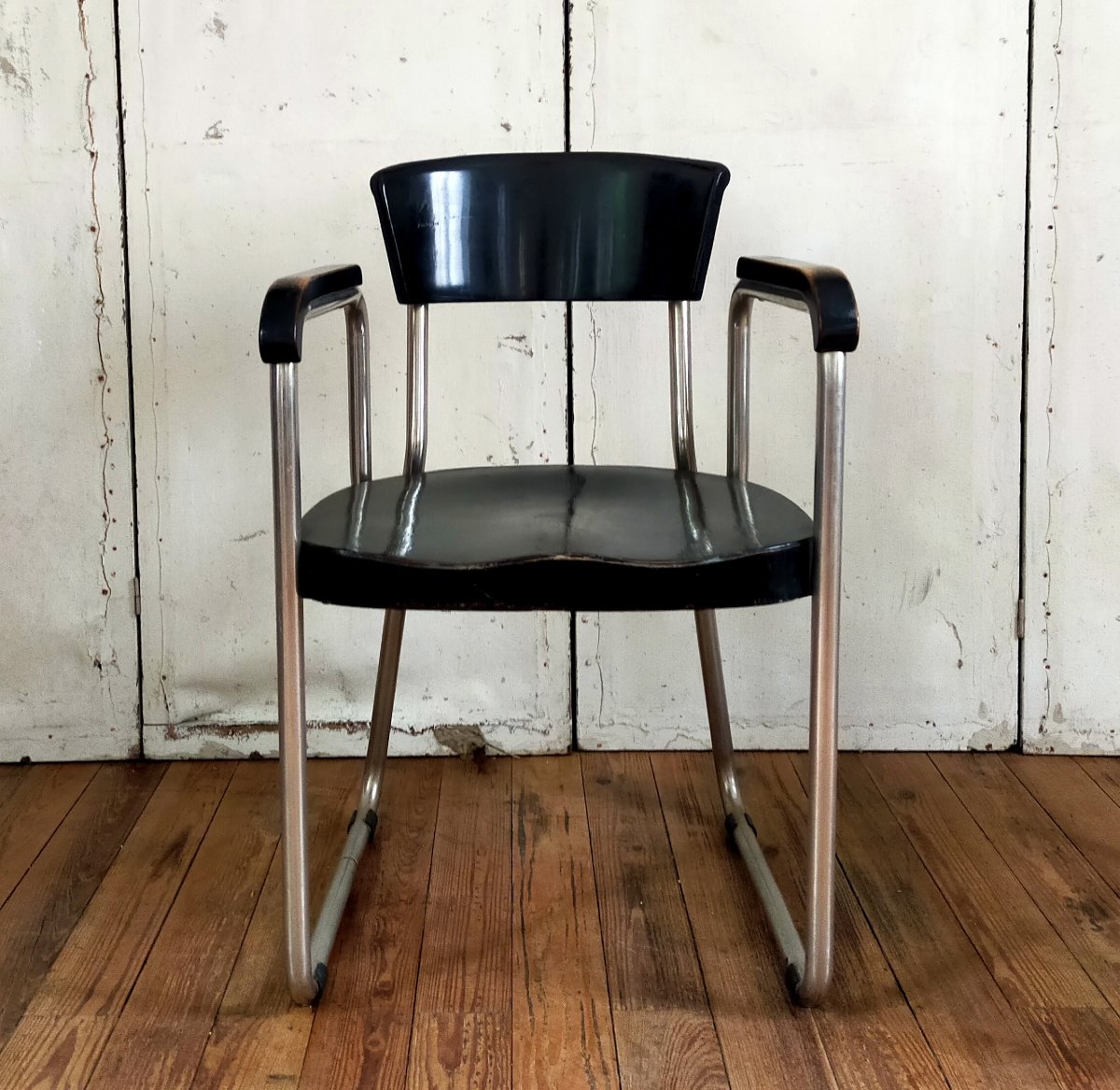 Paire de fauteuils Thonet par Emille Guilhot-photo-3