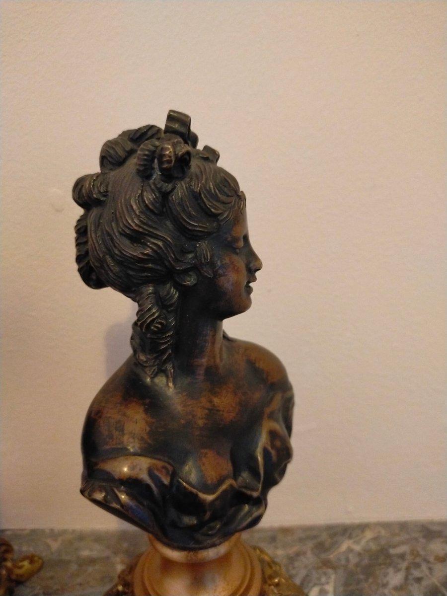 Paire de bronzes de Joséphine et Napoléon -photo-8