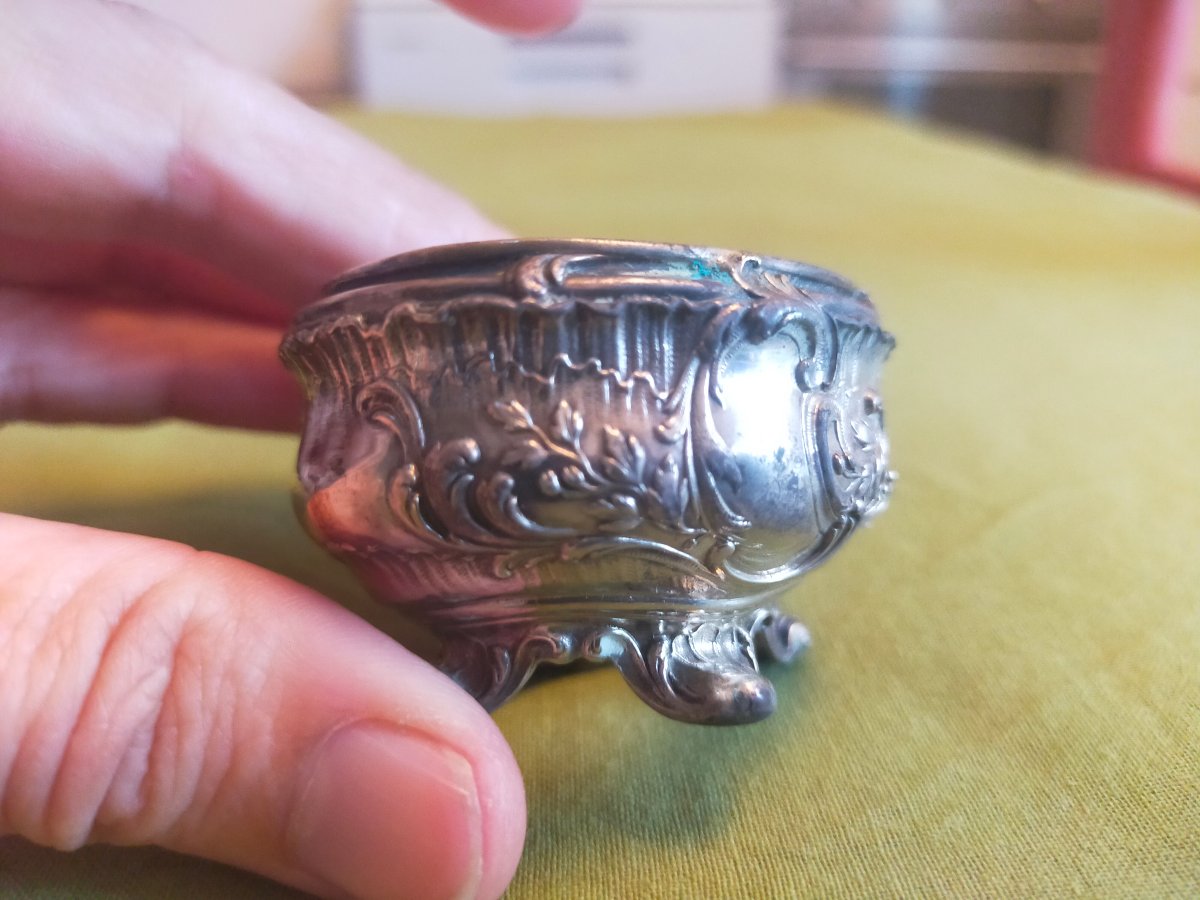 Paire de salière en argent -photo-1