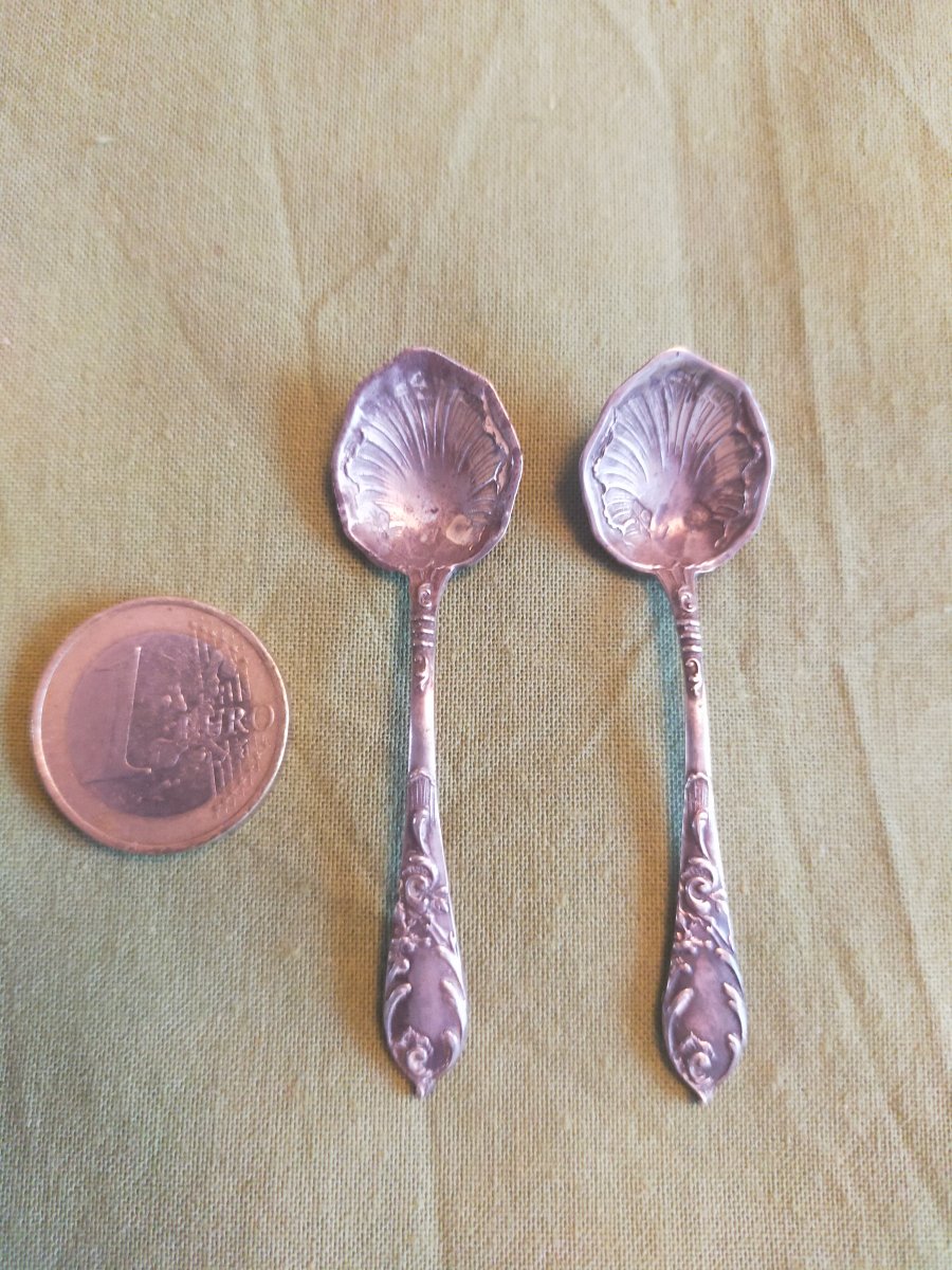 Paire de salière en argent -photo-2