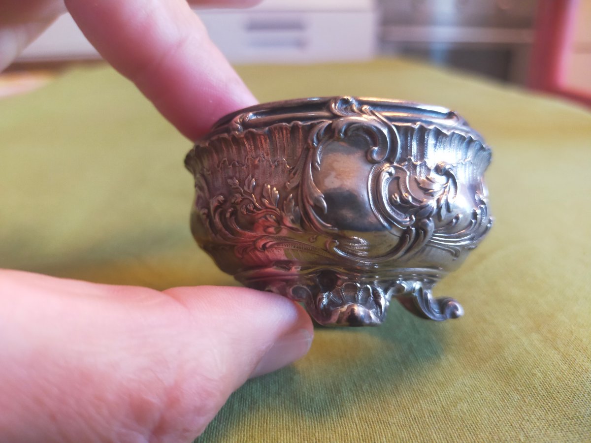 Paire de salière en argent -photo-8
