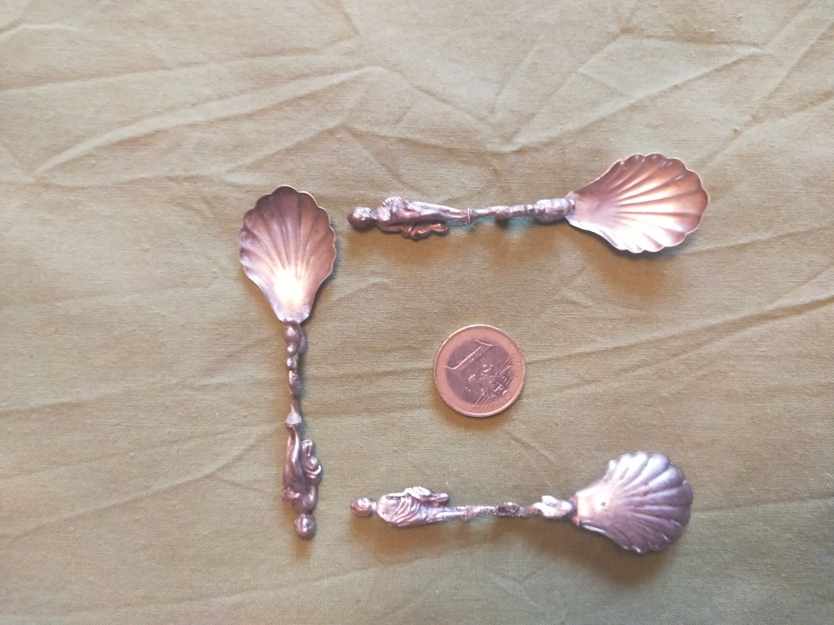 3 Silver Salt Spoons-photo-1