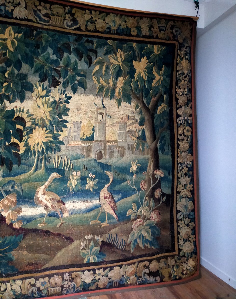 Tapisserie Aubusson 18ème siècle -photo-3