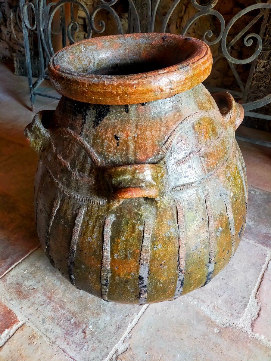 Glazed Terracotta Jar -photo-2