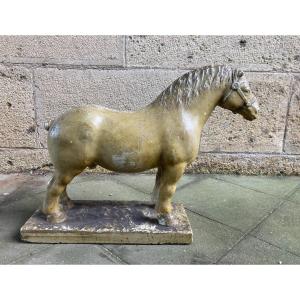 Plaster Horse Sculpture