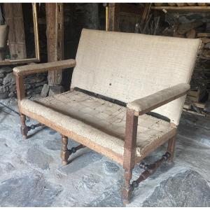 Petit canapé ou banquette  début du18eme siècle 