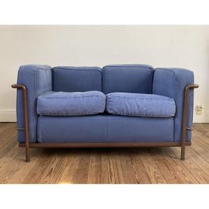 Lc2 Le Corbusier Two-seater Sofa, Cassina Edition