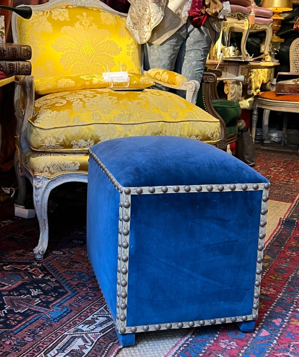 Belle niche tabouret d’intérieur faisant tabouret pour petits chiens/chats, XXé Siècle.-photo-4