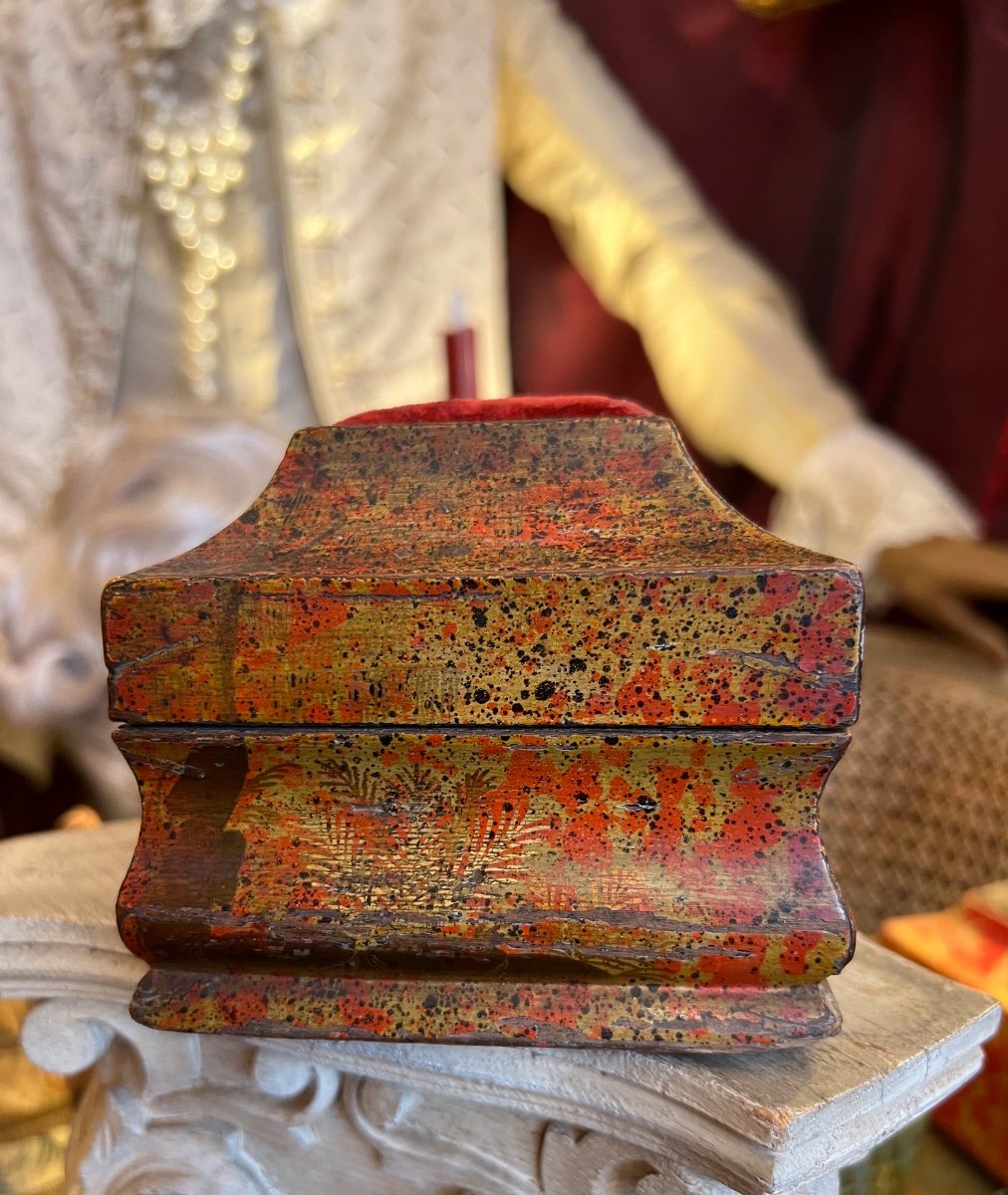 Pin Box, Aventurine Decor, 18th Century-photo-3