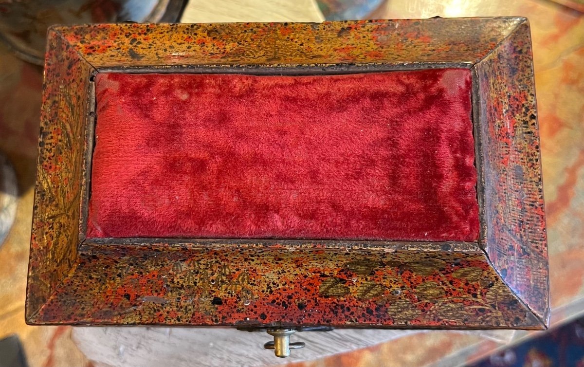 Pin Box, Aventurine Decor, 18th Century-photo-4