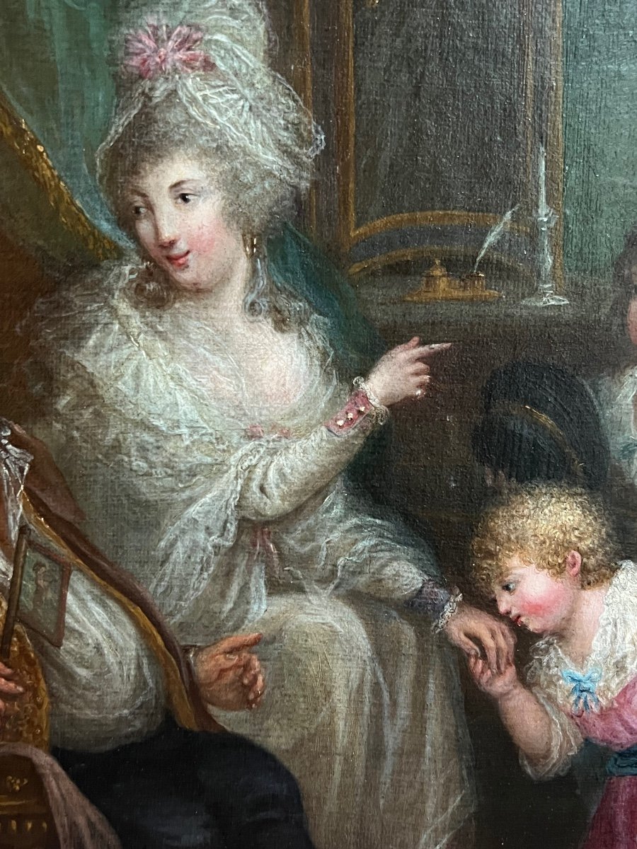 « new Year »around 1780, In The Taste Of Pa Wille (1748-1837), Eighteenth Time.-photo-3