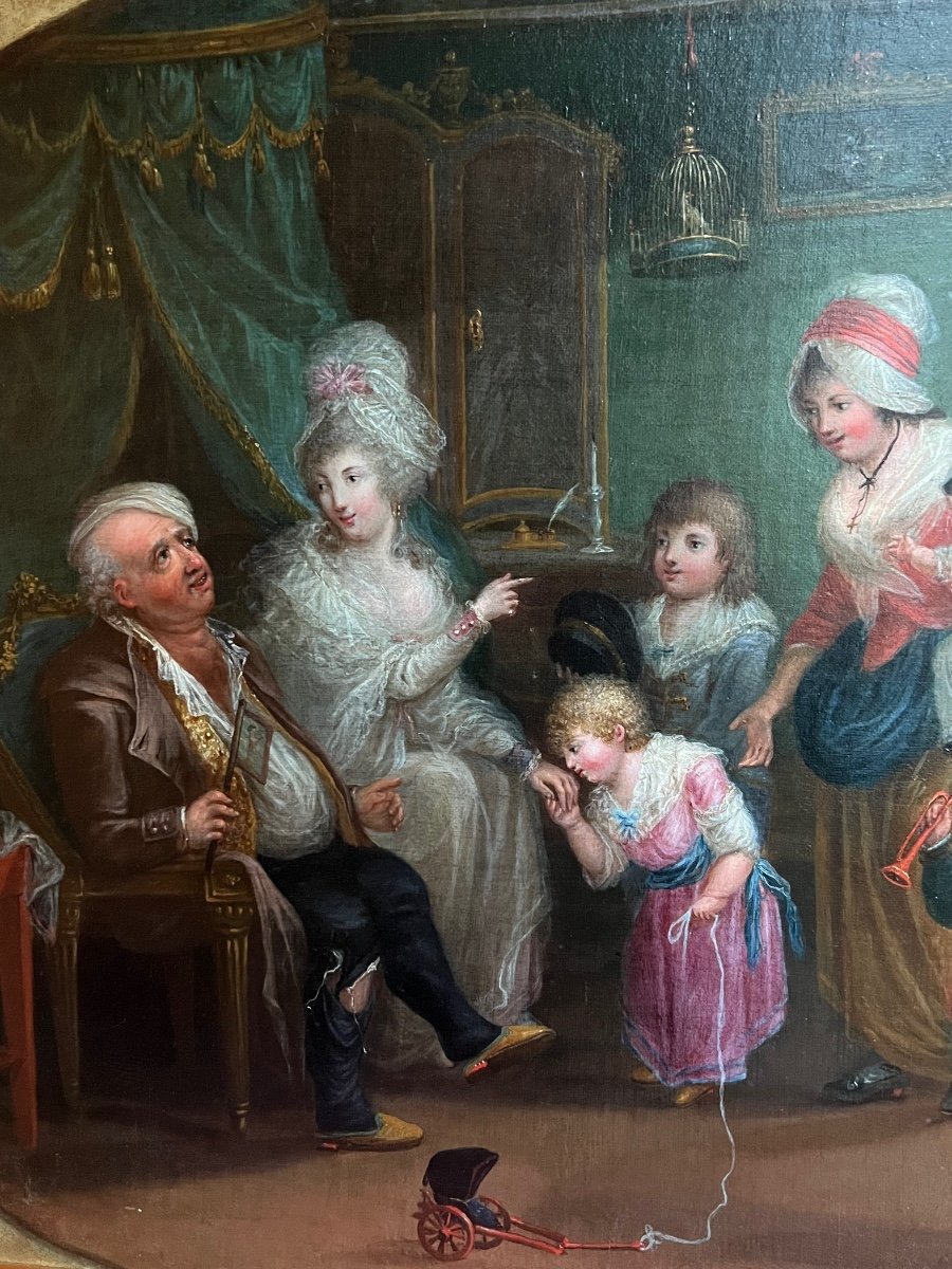« new Year »around 1780, In The Taste Of Pa Wille (1748-1837), Eighteenth Time.-photo-4