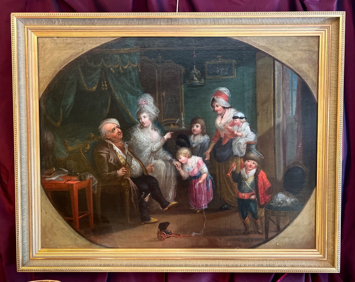 « new Year »around 1780, In The Taste Of Pa Wille (1748-1837), Eighteenth Time.-photo-6