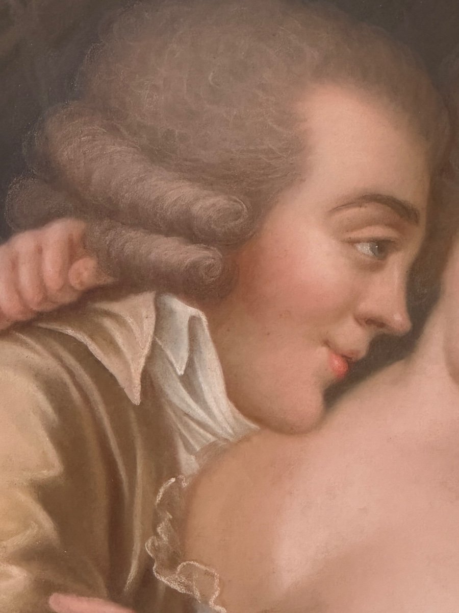 Pastel, l’amour tendre et gourmand, XVIIIe époque Louis XVI. -photo-2