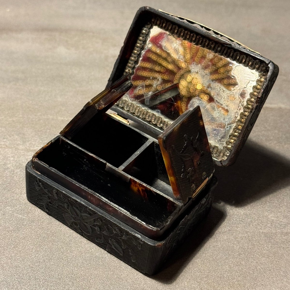 Louis XVI Period Fly Box, All Faces, Object Of Virtue.-photo-5