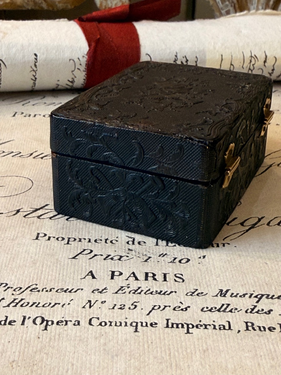 Boîte à mouches époque Louis XVI, toutes faces, objet de vertu. -photo-2