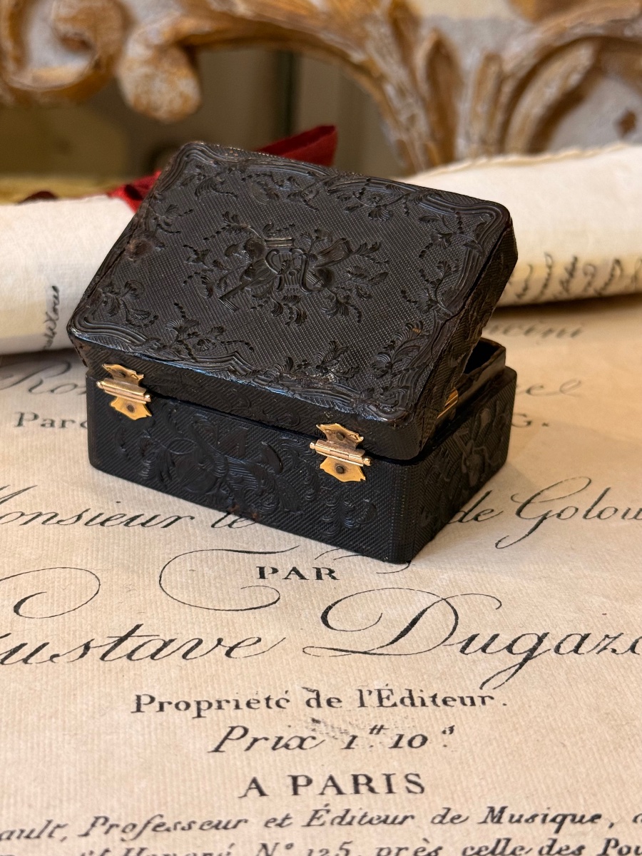 Boîte à mouches époque Louis XVI, toutes faces, objet de vertu. -photo-3