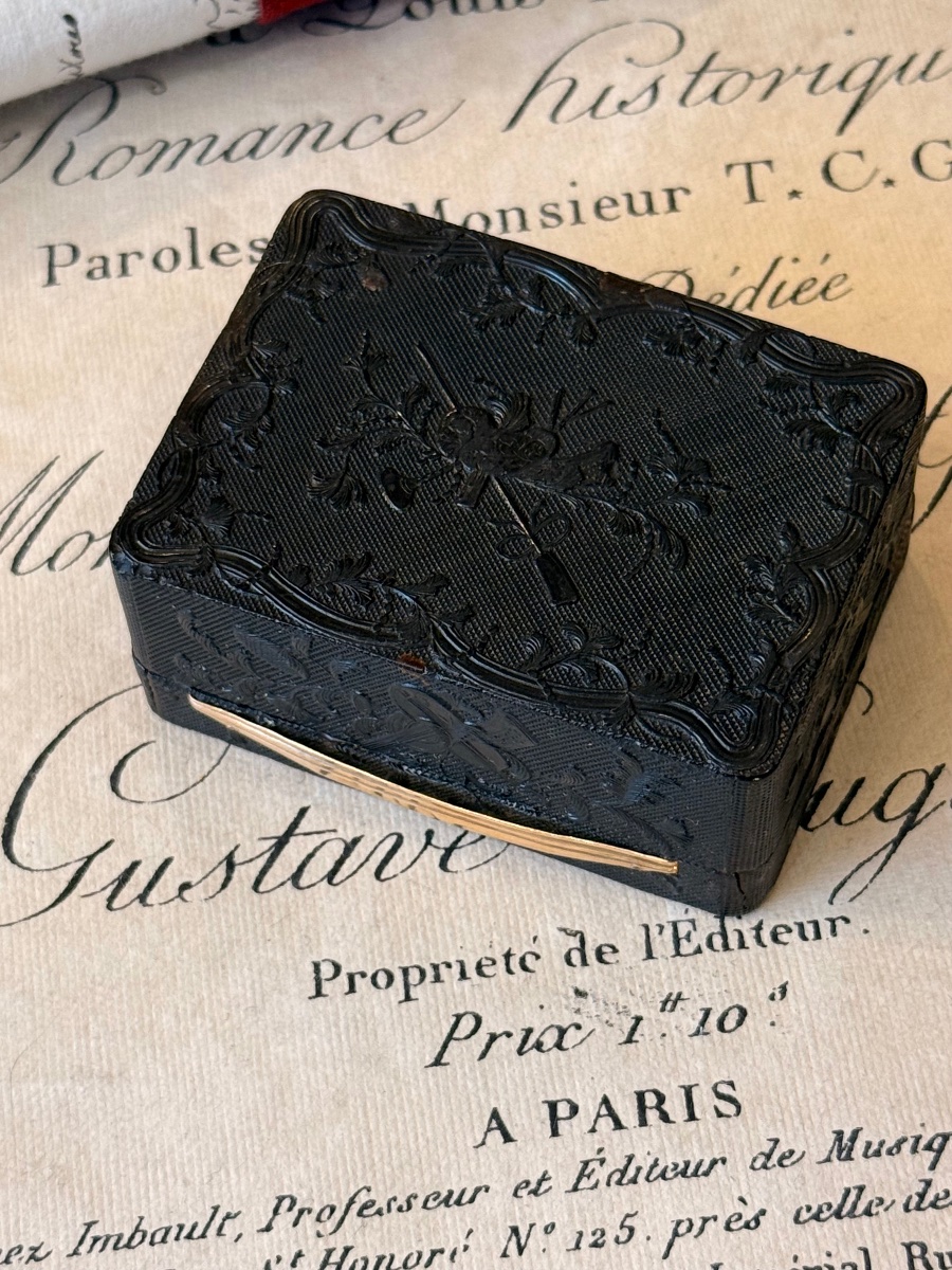 Boîte à mouches époque Louis XVI, toutes faces, objet de vertu. -photo-5