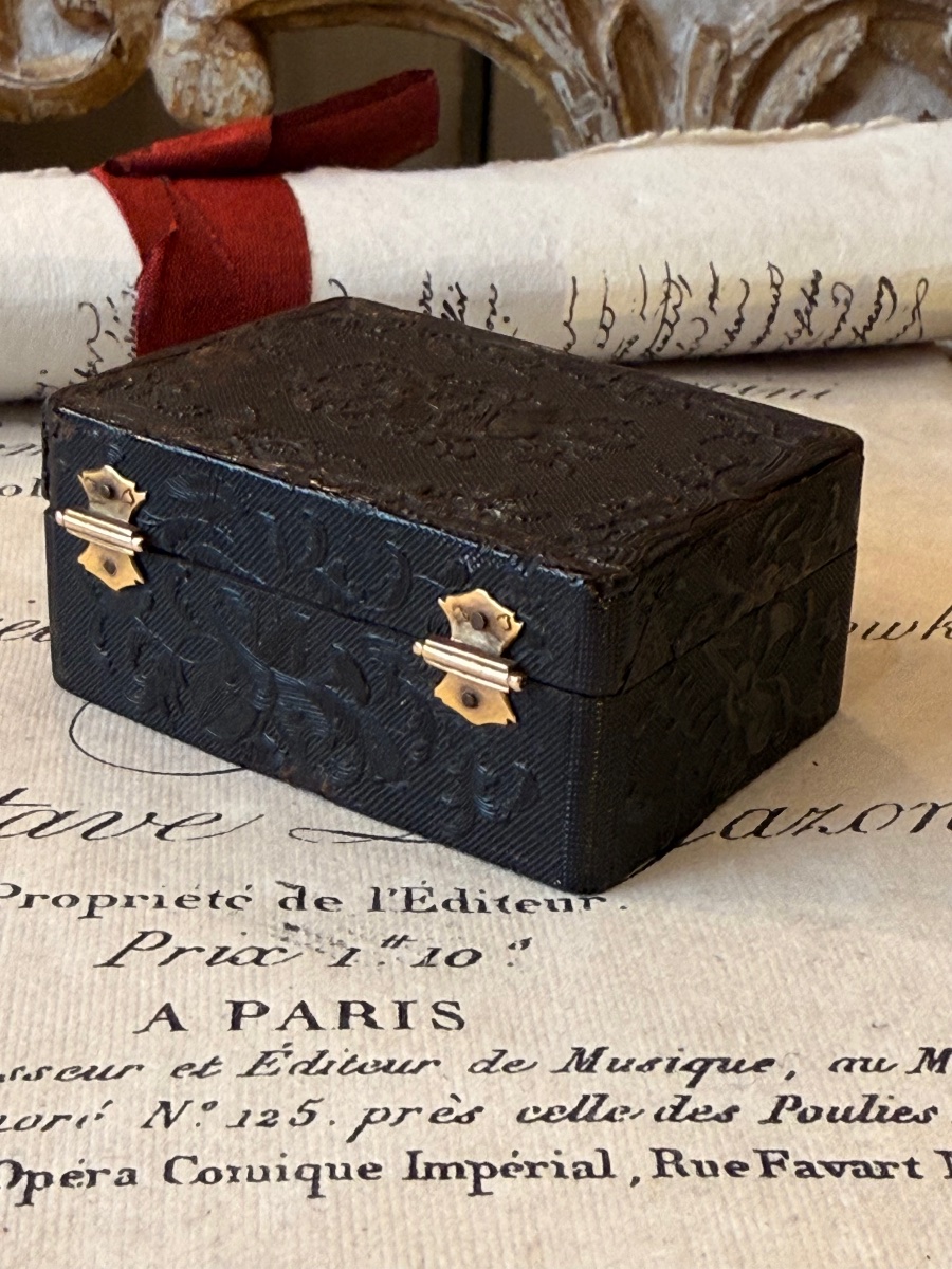 Boîte à mouches époque Louis XVI, toutes faces, objet de vertu. -photo-6
