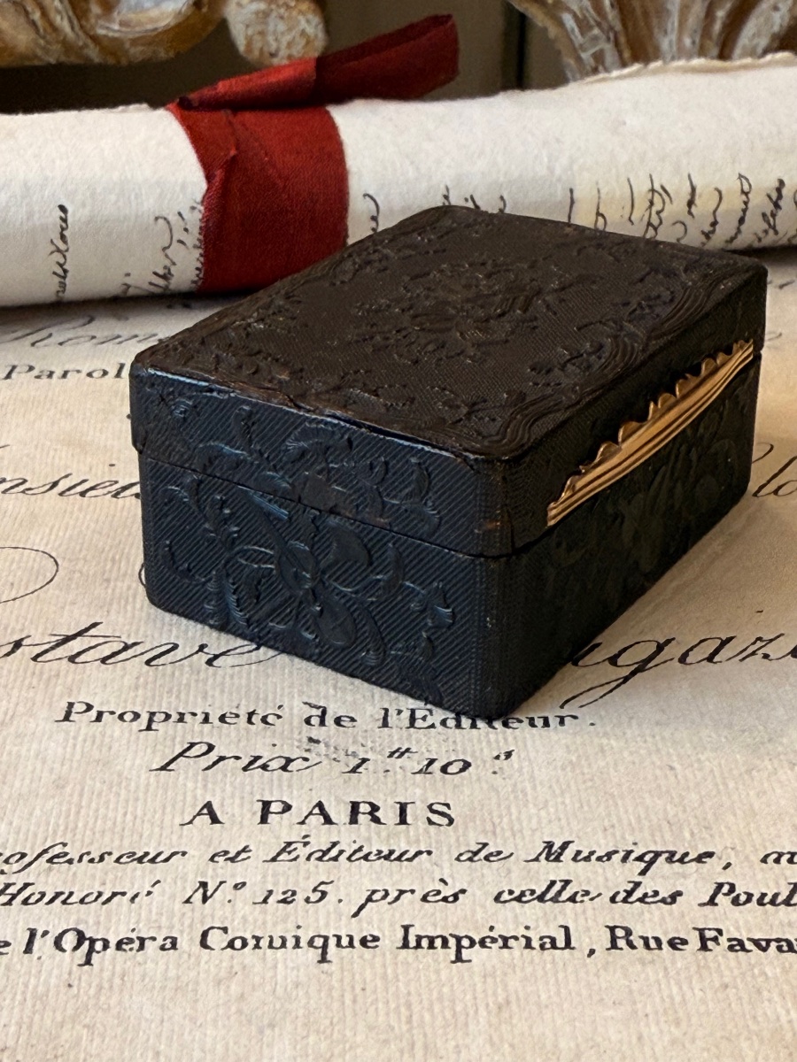 Boîte à mouches époque Louis XVI, toutes faces, objet de vertu. -photo-7