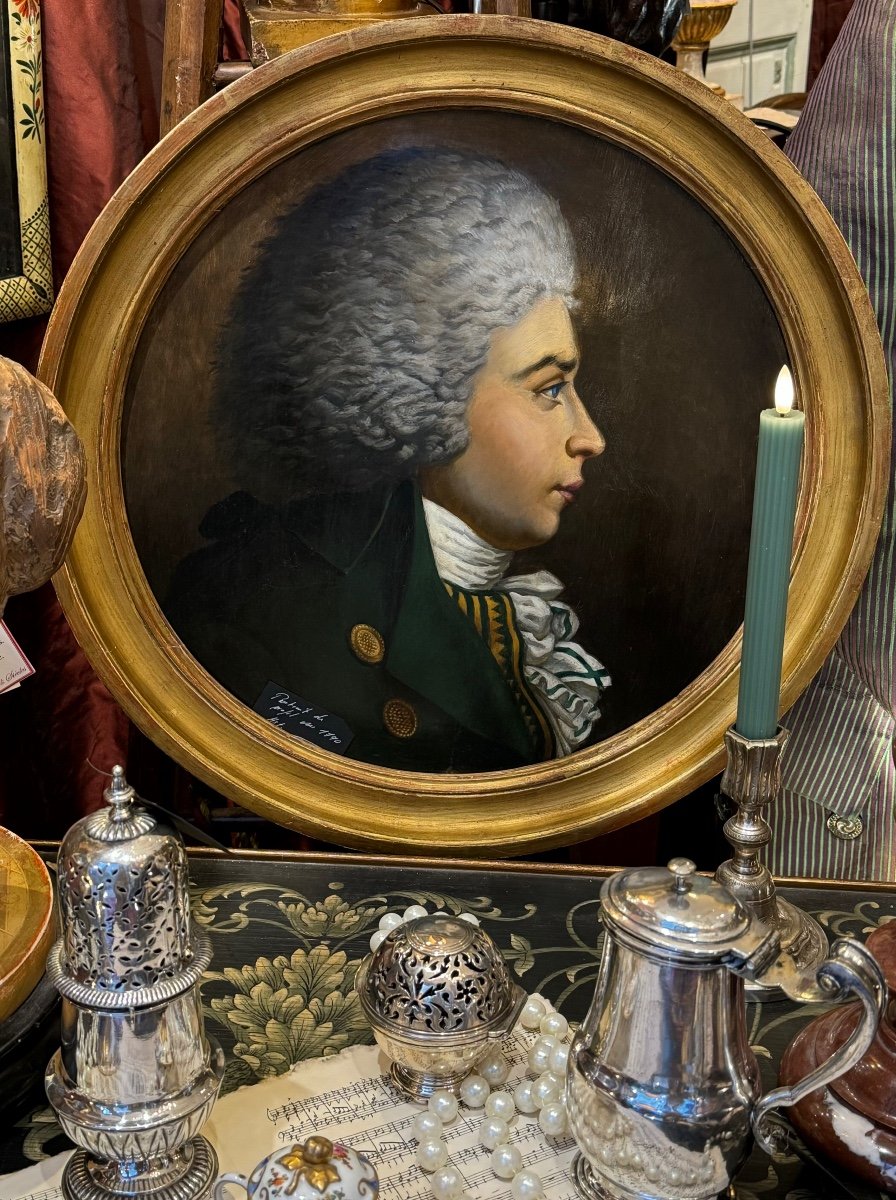     A. Merlin de Thionville* 1790, 54cm diamètre. Époque XVIIIème. -photo-2