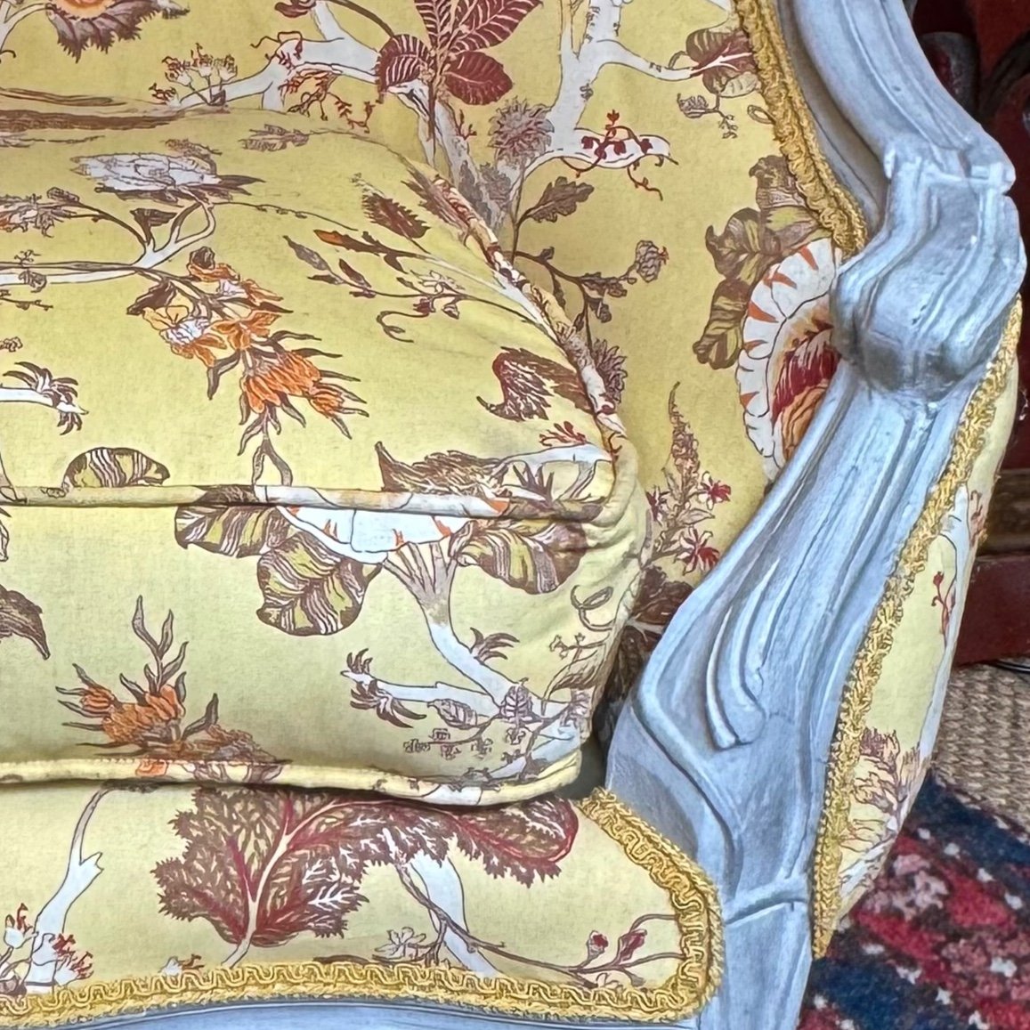  Small Marquise Dog, Cats Sofa , Very Comfortable, 20th Century, Louis XV Style.-photo-3