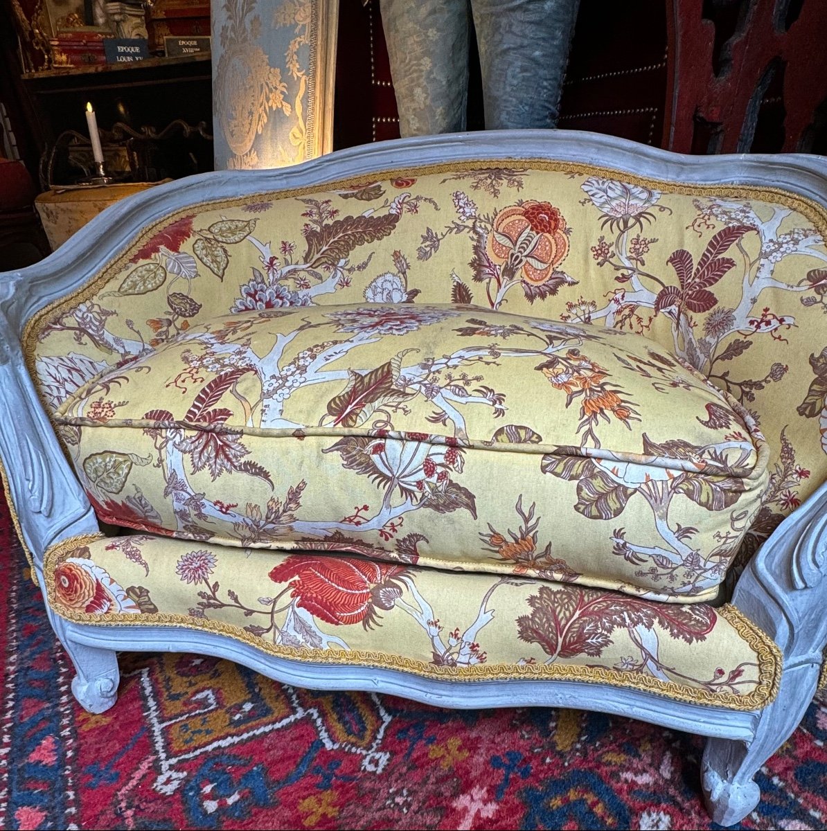  Small Marquise Dog, Cats Sofa , Very Comfortable, 20th Century, Louis XV Style.-photo-4