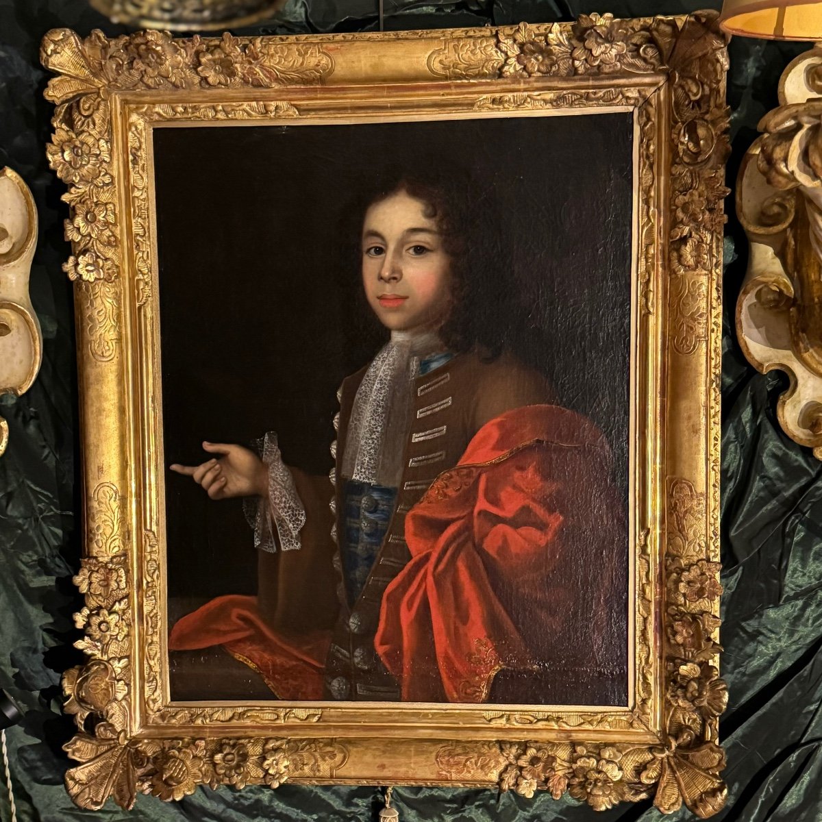Beau personnage de Cour vers 1700, époque Louis XIV.-photo-2