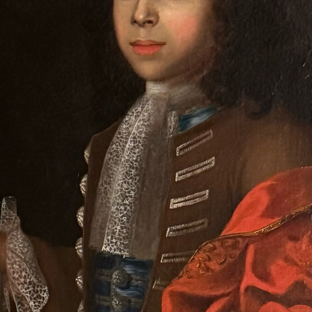 Beau personnage de Cour vers 1700, époque Louis XIV.-photo-3