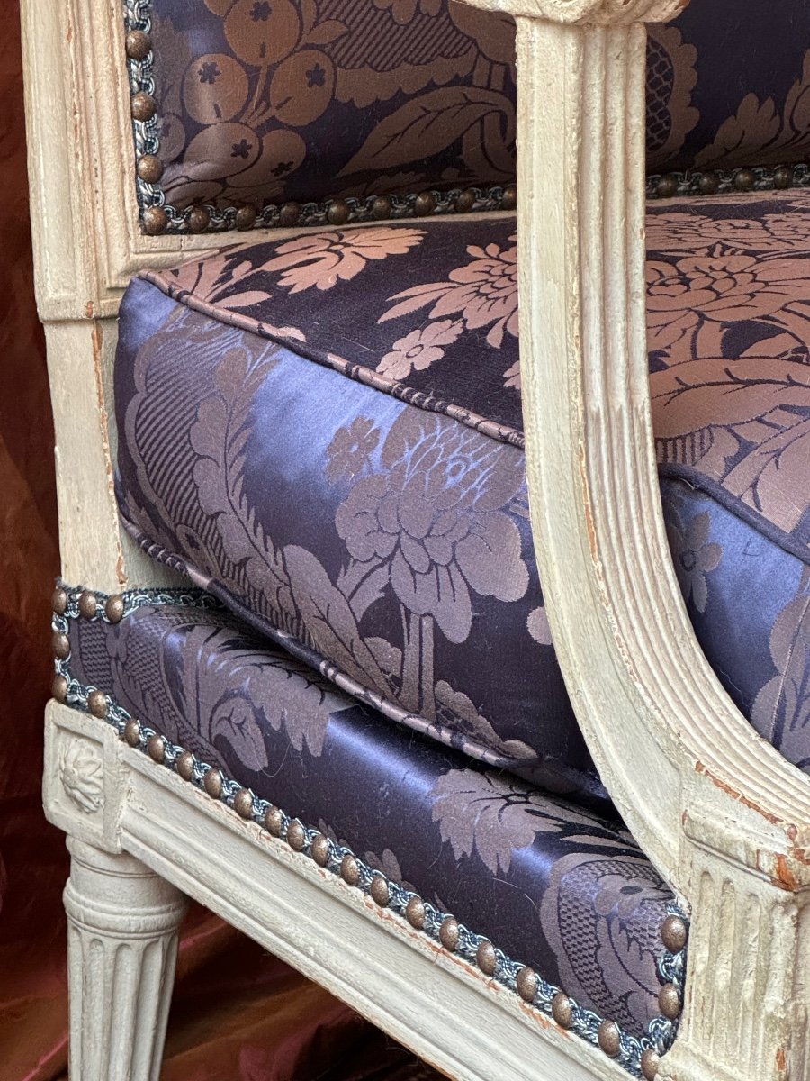 Fauteuil époque Louis XVI, d’un grand atelier, vers 1780. Inventaire…-photo-3