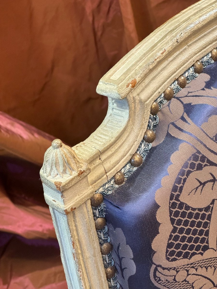 Fauteuil époque Louis XVI, d’un grand atelier, vers 1780. Inventaire…-photo-4