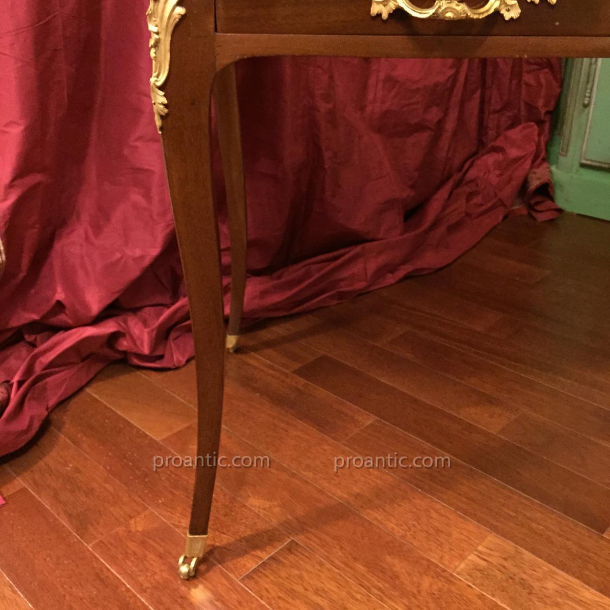 Bureau De Dame Or Show. XVIII. Ep. Louis XV. By Jf Dubut (+ 1778).-photo-2