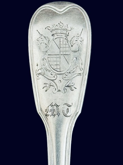 5 couverts argent, Paris 1786, couronne de Marquis, par Sommé Pierre Nicolas.-photo-2