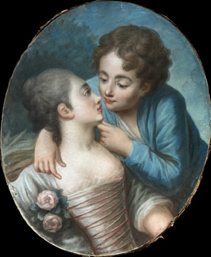 Désirs élégants d’amour en partage. Pastel XVIIIè. Transition -photo-3