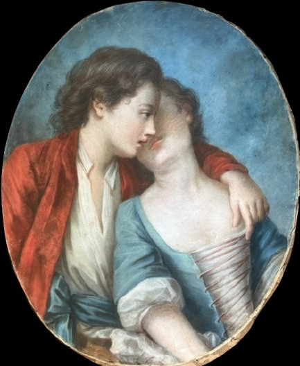 Tendre sentiment amoureux. Pastel XVIIIe. Transition.-photo-3