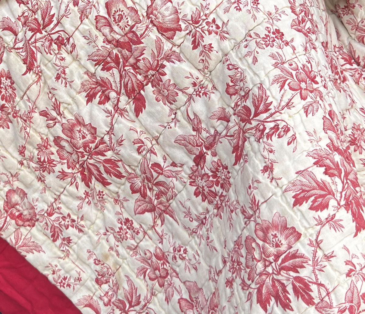Double-sided Square Provençal Quilt. Early 20th Century. Very Good Condition. -photo-2