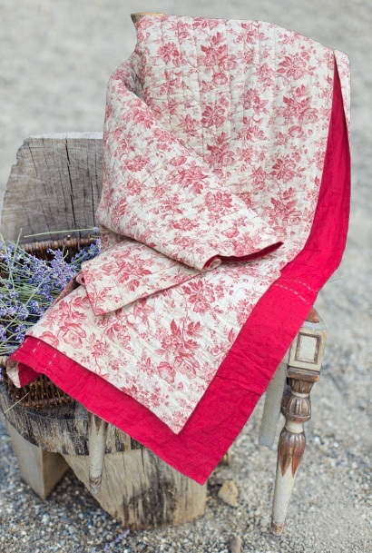 Double-sided Square Provençal Quilt. Early 20th Century. Very Good Condition. -photo-2