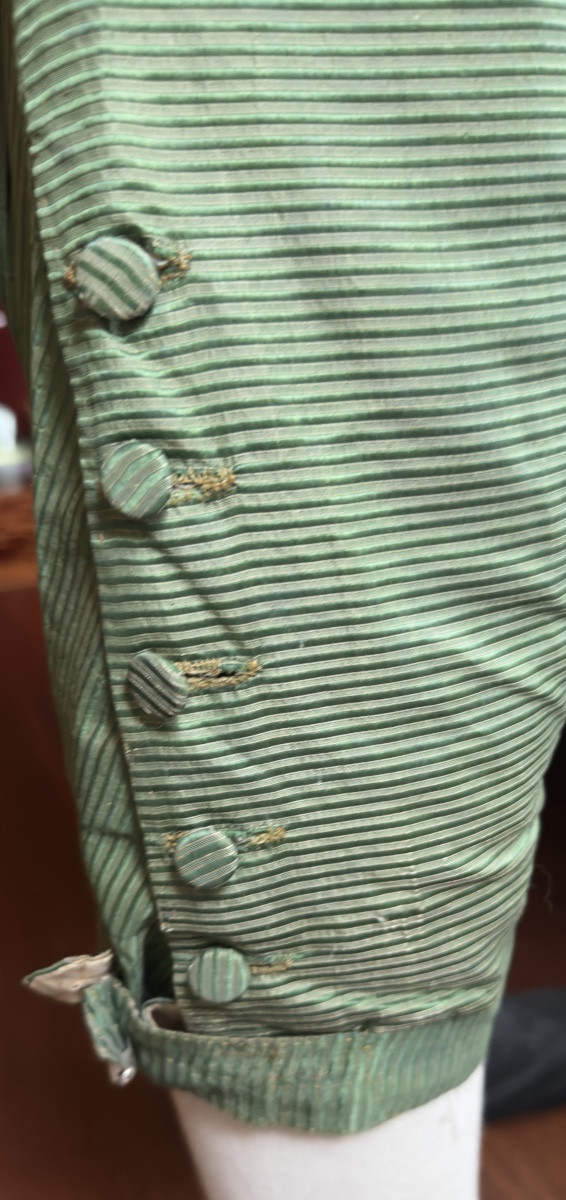 Veste, gilet, culotte, fin XVIIIe, Directoire. -photo-8