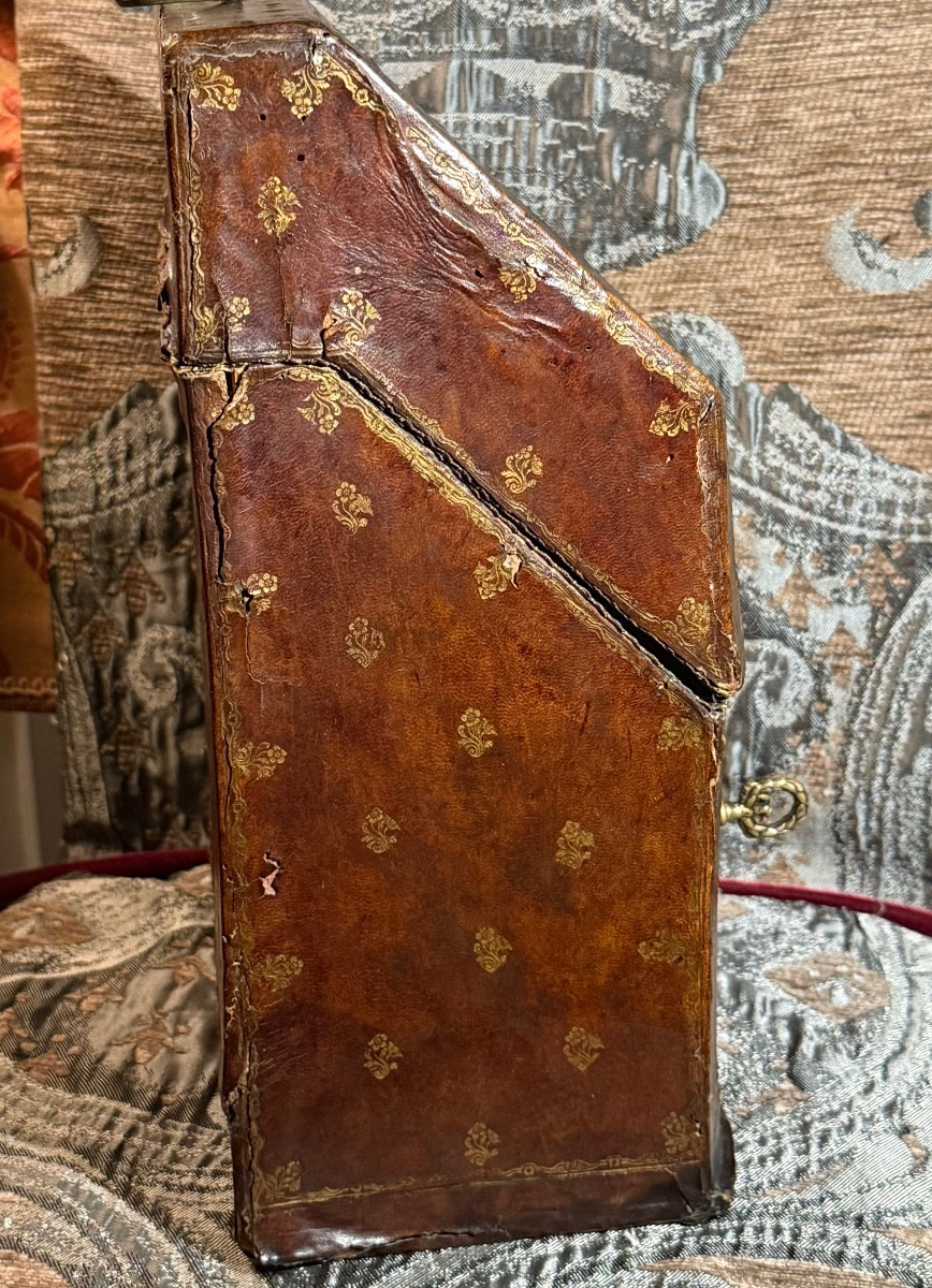Marquis's Letter Box, Leather, Early 18th Century-photo-4