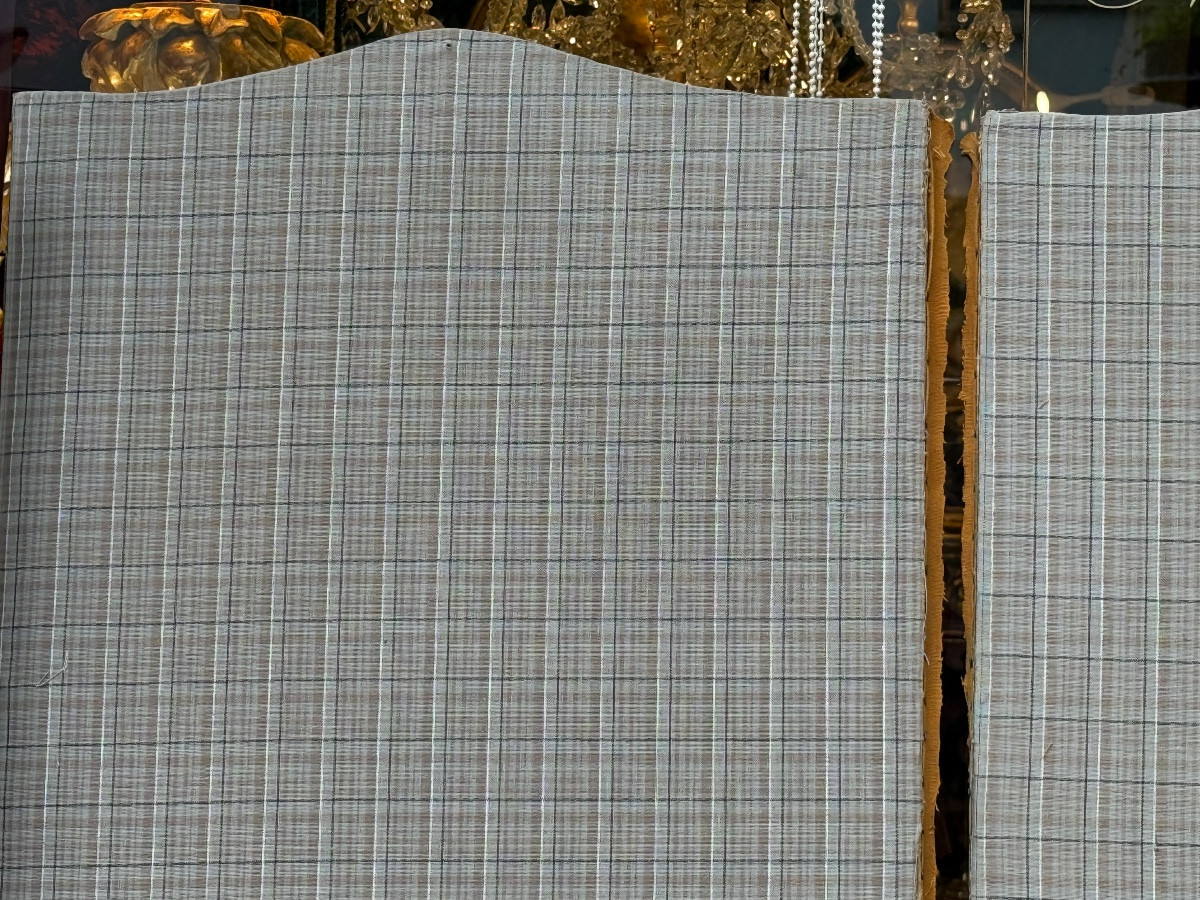 Arte Povera, 5 panneaux  de paravent XVIIIe, à grands décors. -photo-4