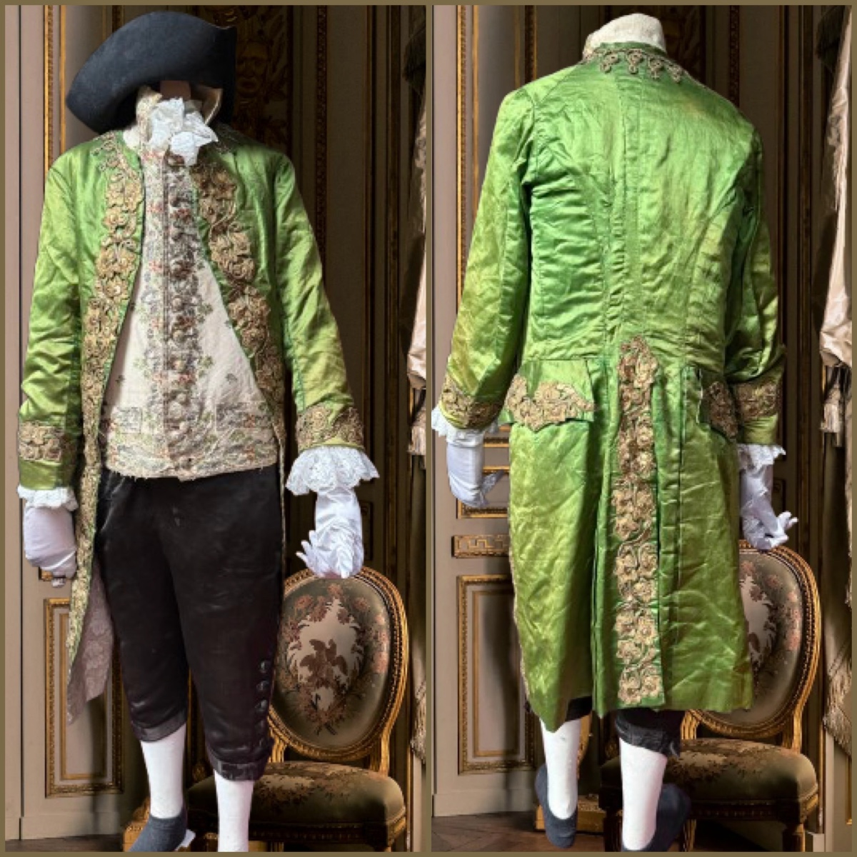 18th Century Venetian Frock Coat, Waistcoat And Breeches.