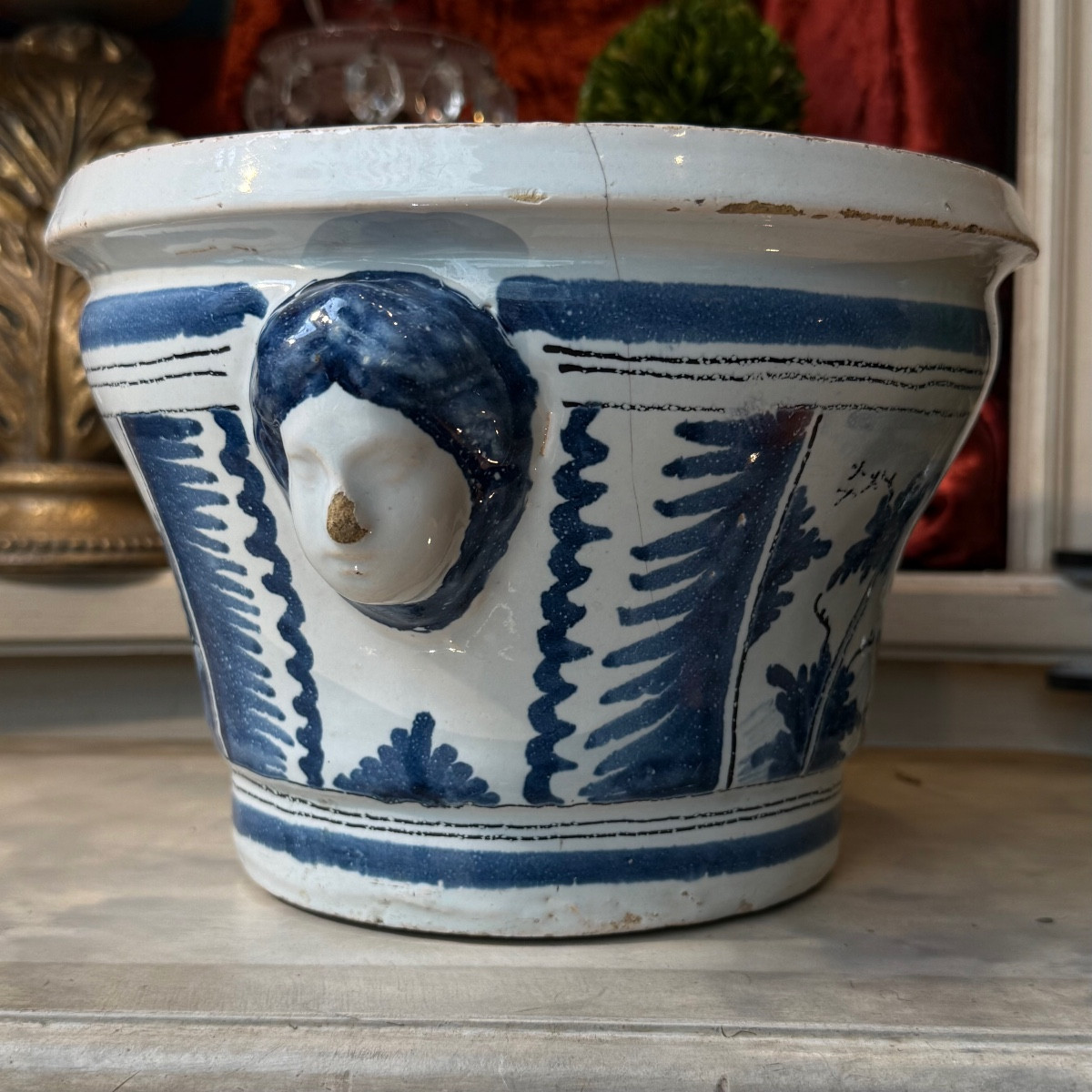 Pot en faïence de Nevers, Louis XIV vers 1700-photo-4