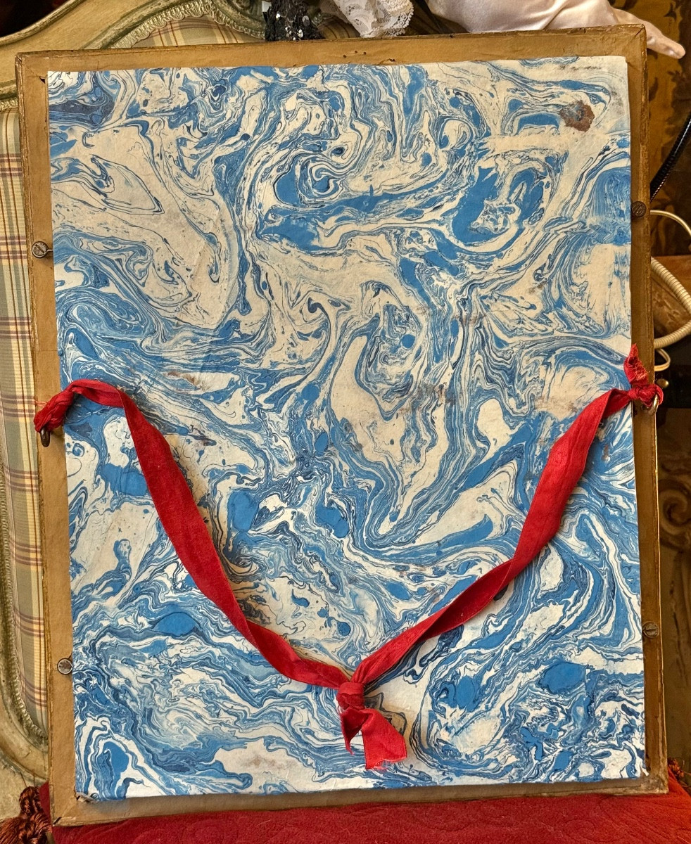 Pastel XVIIIe, jeune femme reposée, sur oreiller soyeux à dentelles, Mme de Villemomble**-photo-3