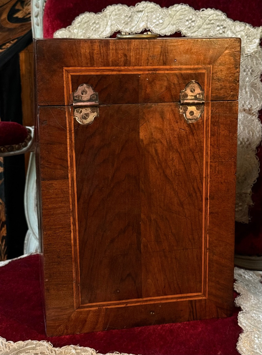 Cutlery Box, Inlaid, 18th Century, Complete Inside.-photo-2
