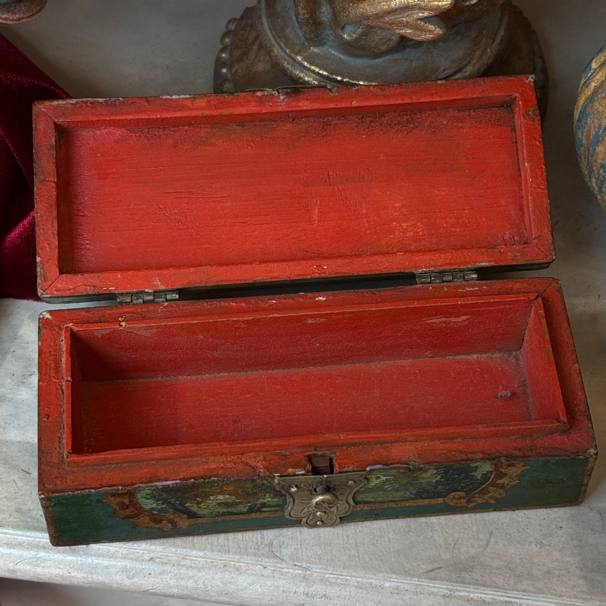 Coffret d’épingles de coiffure, vernis Martin, Louis XV., Époque XVIIIe. -photo-4