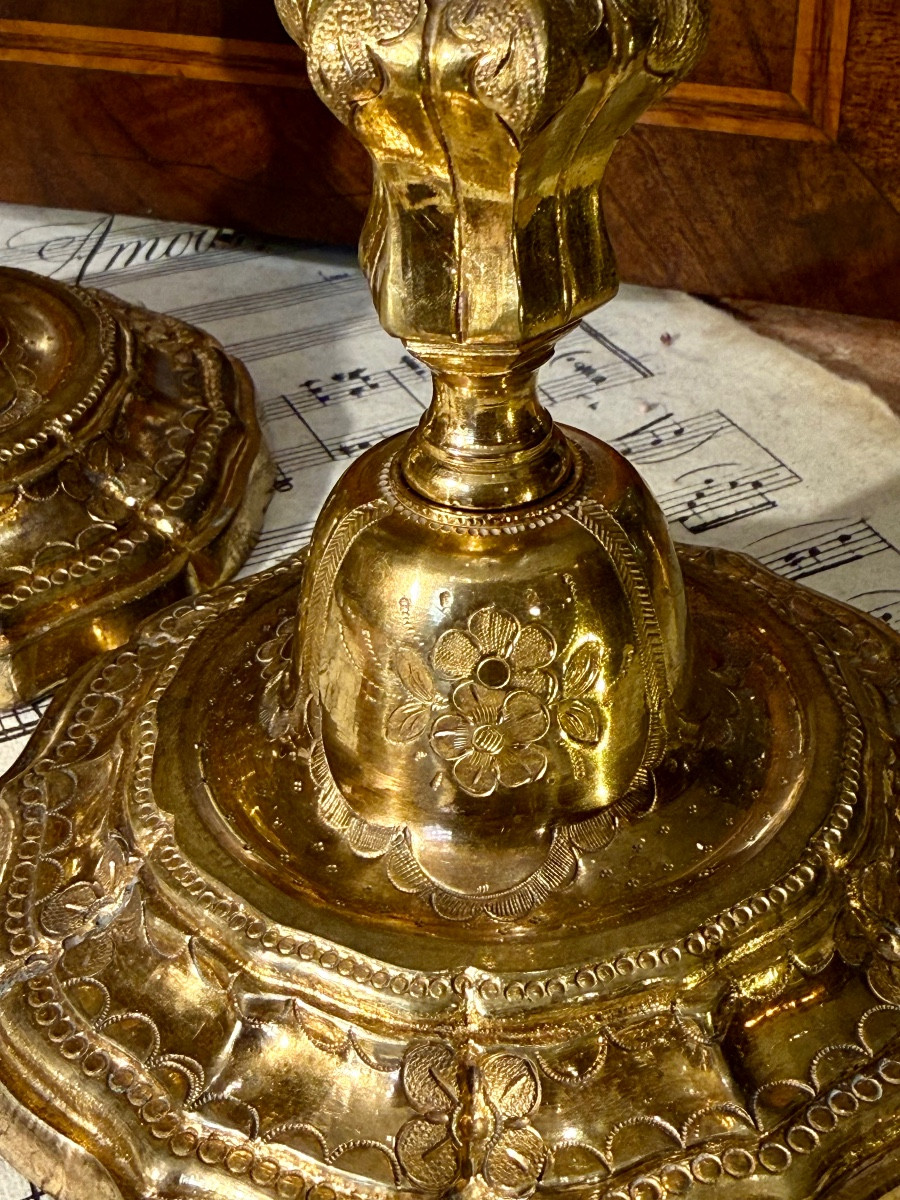Regency Gilded Candlesticks, End Tables, Late 18th, Early 19th Century.-photo-1
