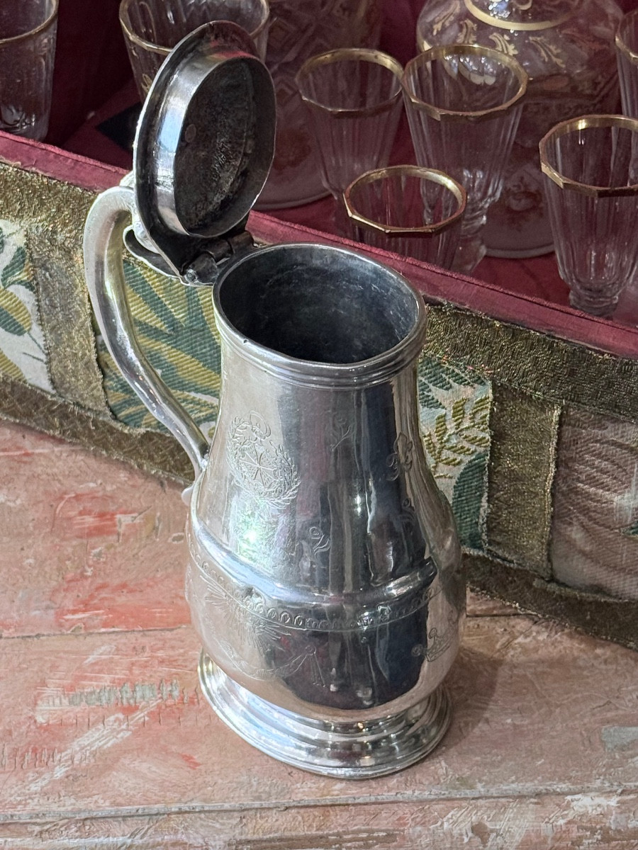 Armorial Water Pot, Very Rich Motifs And Decorations, 18th Century.-photo-4
